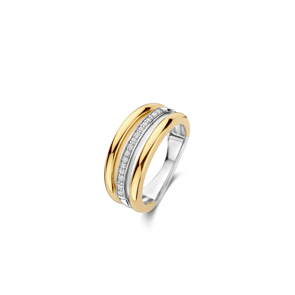 Vintage Triple Band Zirconia Ring – TI SENTO