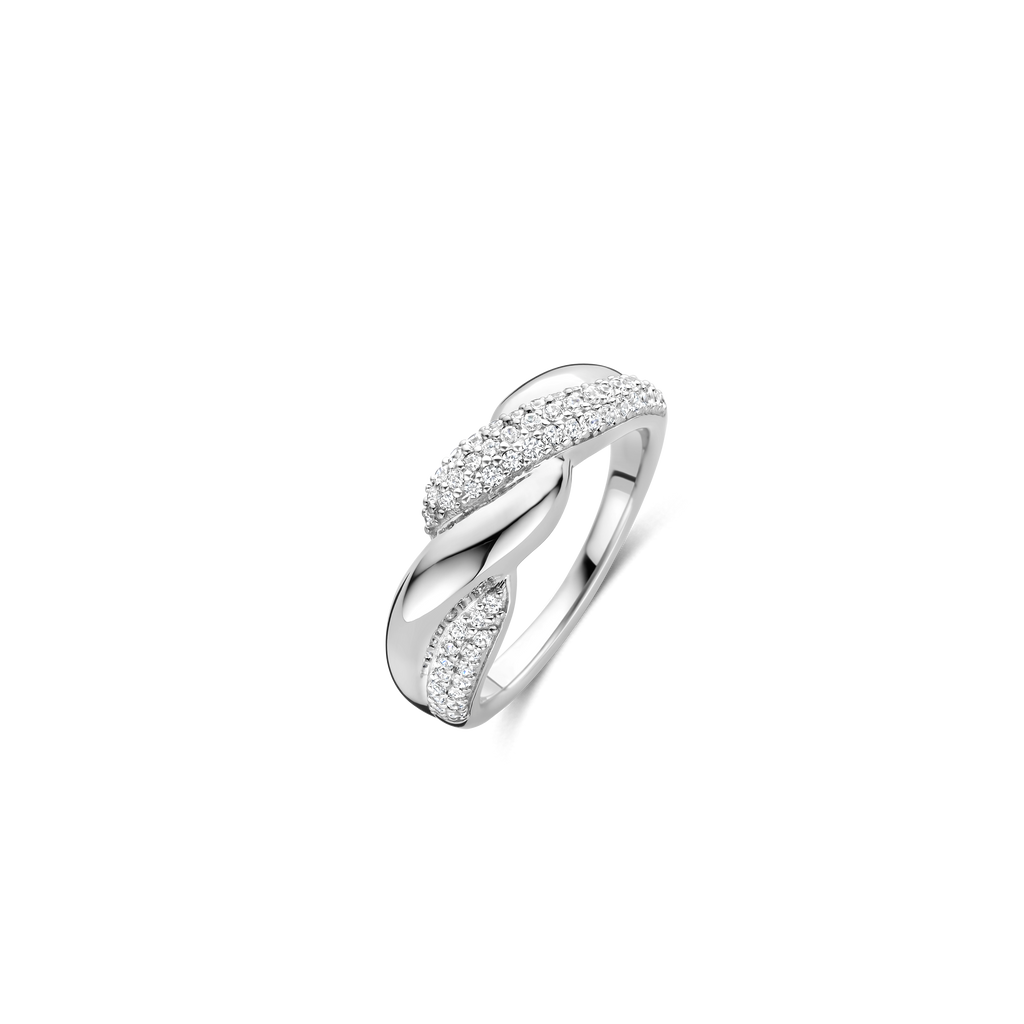 Twisted Zirconia Ring – TI SENTO