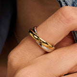 Bicolor Crossover Ring - S model