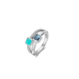 Double Cushion Zirconia Ring