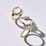 Zirconia Cushion Ring