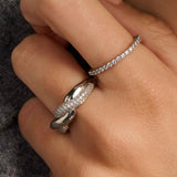 Twisted Zirconia Ring