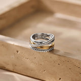 Structured Zirconia Crossover Ring