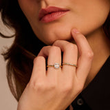 Classic Square Zirconia Ring