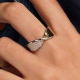 Twisted Zirconia Ring