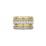 Classic Layered Zirconia Ring - L model