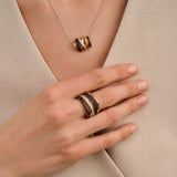 Honeycomb Crossover Ring - L model