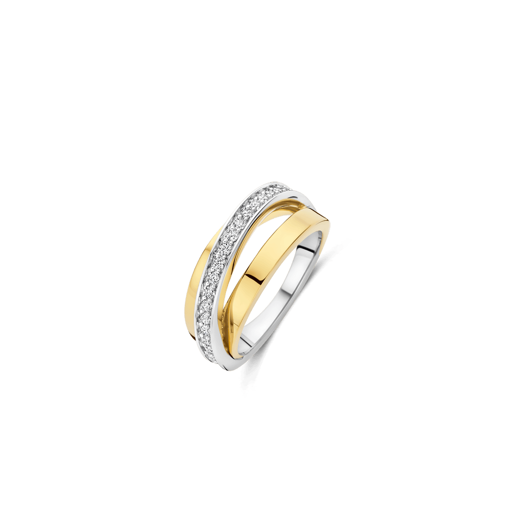 Sentio Rings Zirconia Crossover Ring – TI SENTO