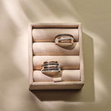 Bold Rosegold Layered Ring