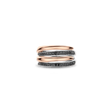 Bold Rosegold Layered Ring