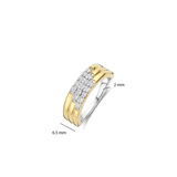 Stardust Zirconia Layered Ring - M model