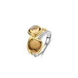 Double Cushion Ring Yellow