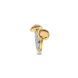 Double Cushion Ring Yellow