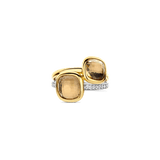 Double Cushion Ring Yellow