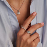 Classic Zirconia Ring Round