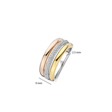 Tricolor Zirconia Ring