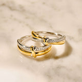 Contrast Knot Zirconia Ring