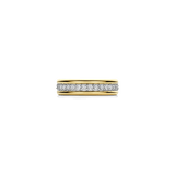 Triple Band Zirconia Ring Gold Vermeil