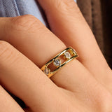 Open Circle Zirconia Ring