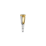 Blue Cushion Zirconia Ring