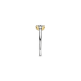 Open Chain Ring with Round Zirconia