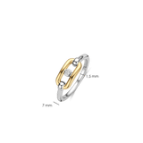 Open Chain Ring with Round Zirconia