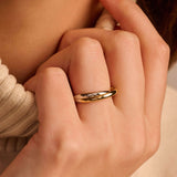 Bicolor Crossover Ring - XS model