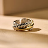 Bold Structure Ring - M model