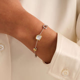 Pearl Cushion Charm Bracelet