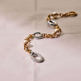 Connected Zirconia Pearl Bracelet