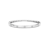 Classic Zirconia Bangle Silver