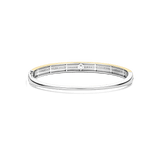 Contrast Tricolor Zirconia Bangle
