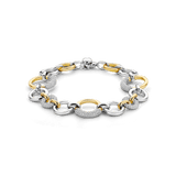 Open Modern Pavé Circle Bracelet