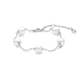 Pearl Charm Bracelet Silver