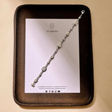 Oval Zirconia Bracelet Silver