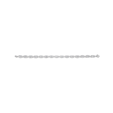 Zirconia Link Bracelet Silver