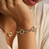 Zirconia Circle Bracelet