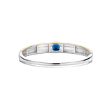 Blue Cushion Structure Bangle
