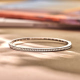 Classic Zirkonia Bangle Silver