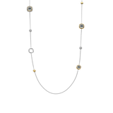 Light Grey Cushion Charm Necklace