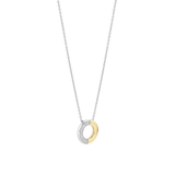 Contrast Zirconia Necklace