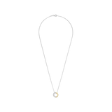 Contrast Zirconia Necklace