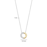 Contrast Zirconia Necklace
