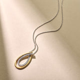 Organic Zirconia Necklace