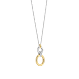 Open Modern Pavé Circle Necklace