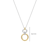 Open Modern Pavé Circle Necklace