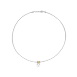 Round Silver Pearl Necklace