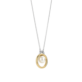 Floating Pearl Circle Necklace