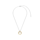 Floating Pearl Circle Necklace