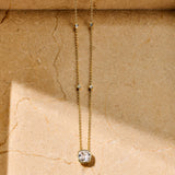 Round Zirconia Necklace
